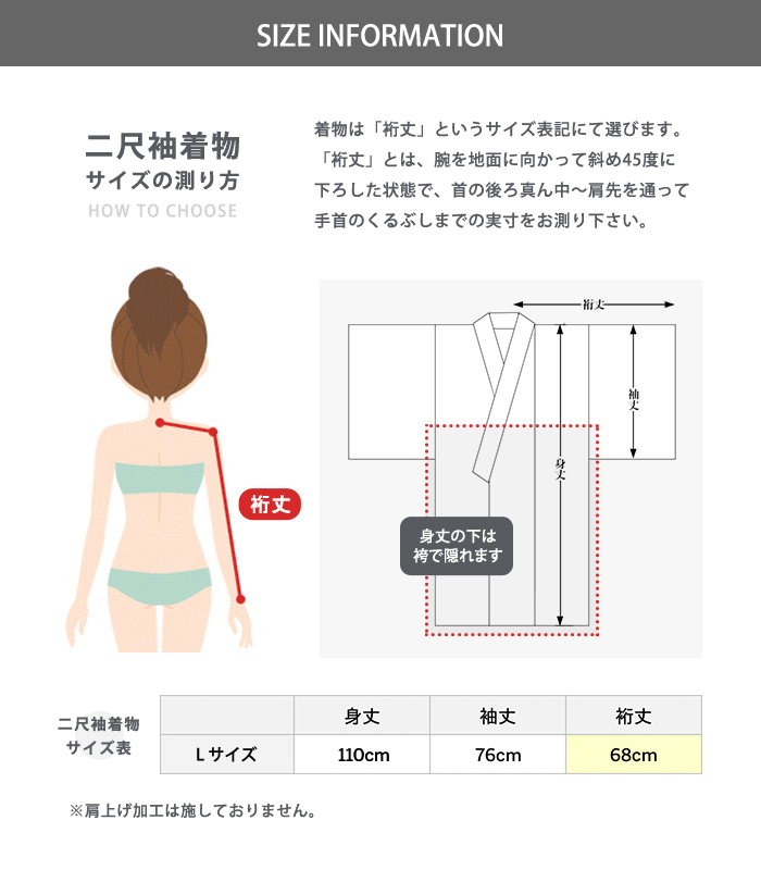 着物サイズの選び方