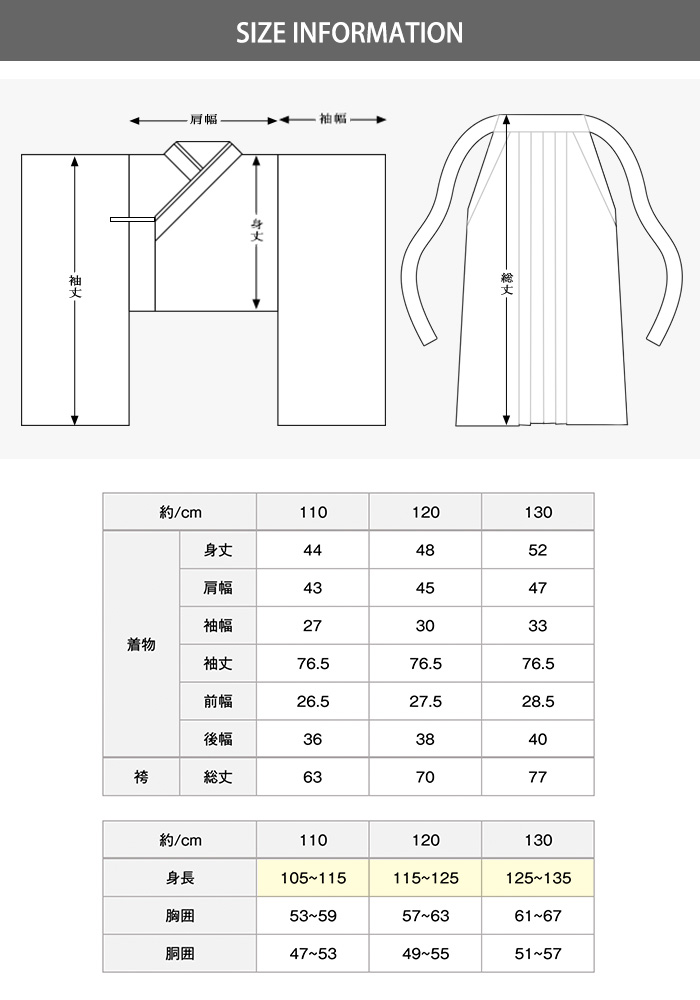 サイズ表