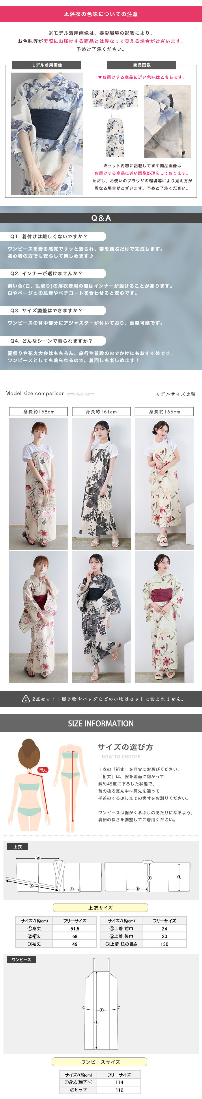 モデルスペック・注意点