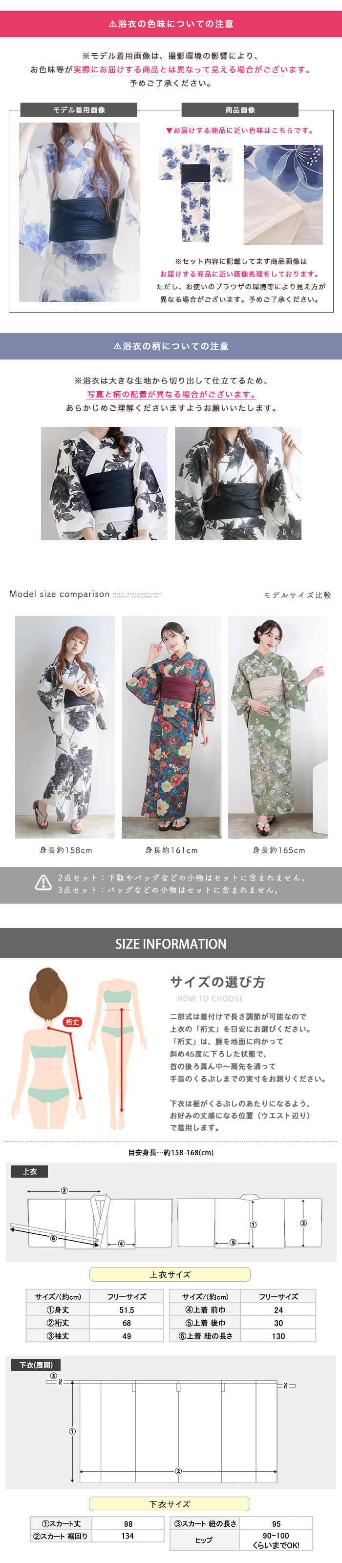 モデルスペック・注意点