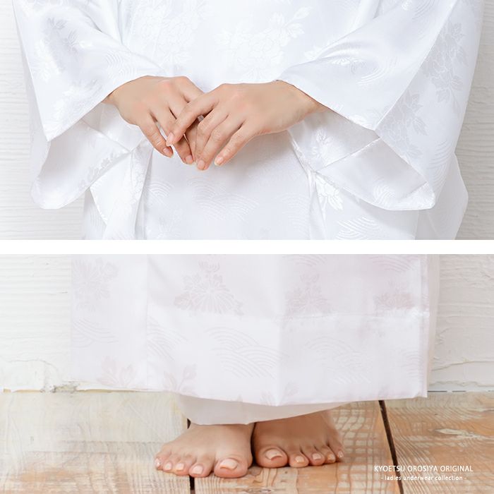長襦袢 白/ピンク/藤/グレー) 長襦袢 洗える 襦袢 地紋入り 半襟 長襦袢 白/ピンク/藤/グレー) 長襦袢 洗える 襦袢 地紋入り 半襟