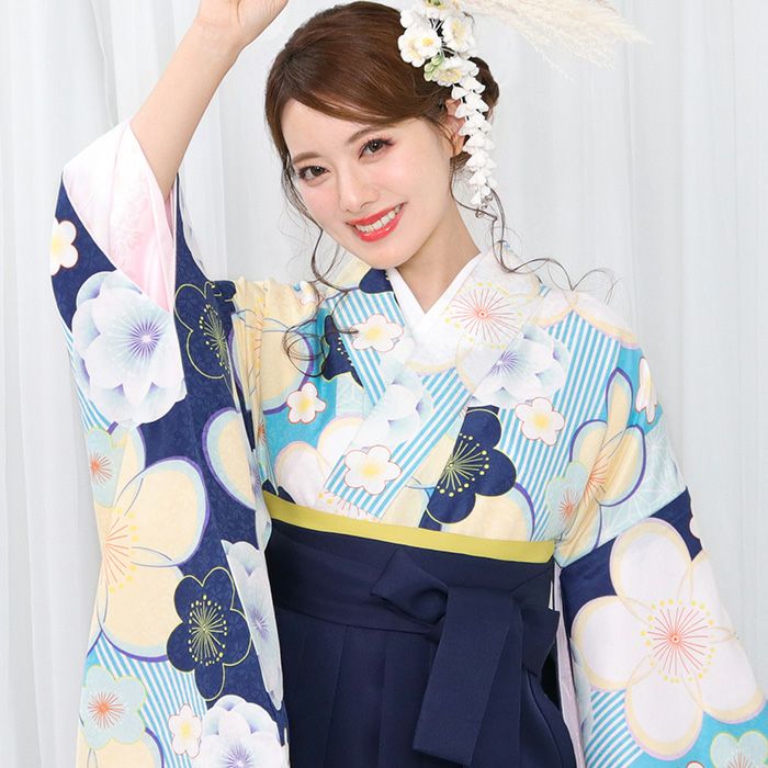 袴4点セット 華やかAD) 袴セット レディース 袴 セット 卒業式