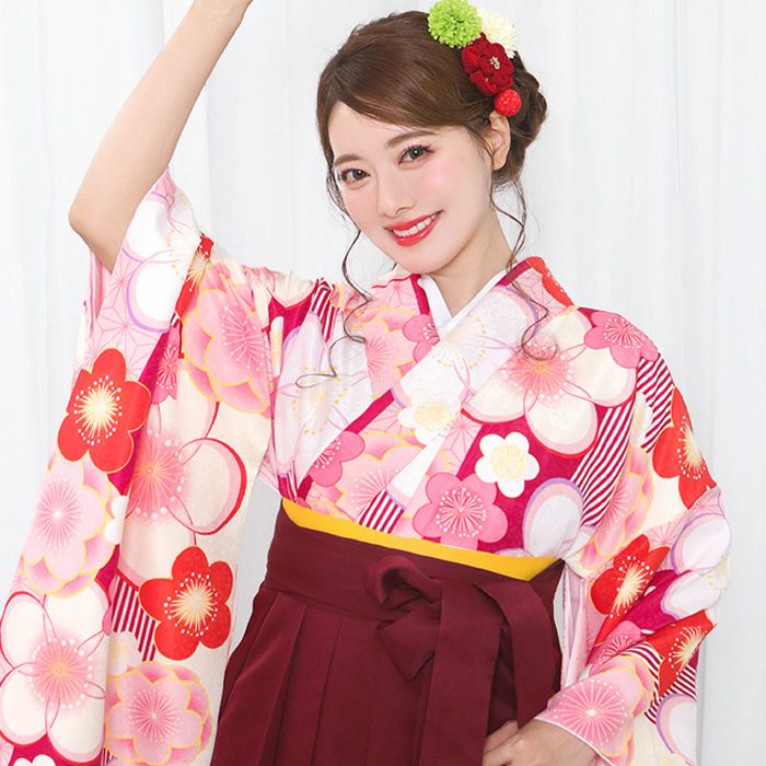 袴4点セット 華やかAD) 袴セット レディース 袴 セット 卒業式