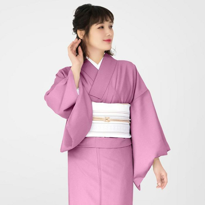 女単衣) 洗える着物 単衣 13colors sサイズ 色無地 着物 女性 