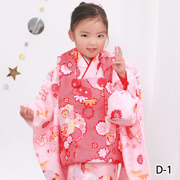 アウトレット 豪華安心9点フルセット】 七五三 着物 3歳 女の子 販売