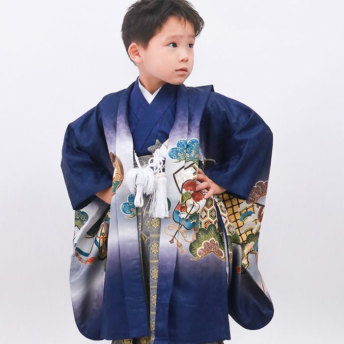 豪華安心12点フルセット】 七五三 着物 男の子 5歳 袴 購入 販売 絵羽