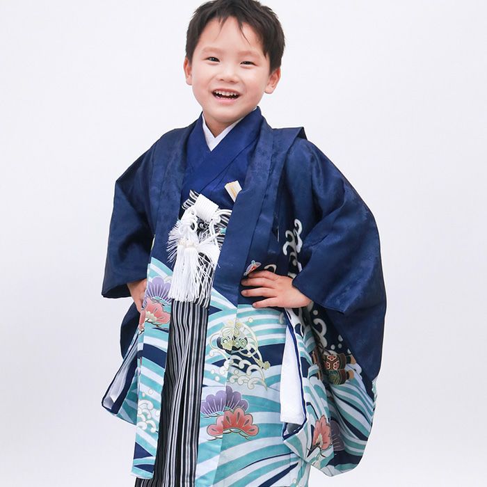豪華安心12点フルセット】 七五三 着物 男の子 5歳 袴 購入 販売 絵羽