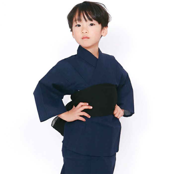 ボーイズ浴衣 2点セット 綿100% しじら) 子供浴衣 男の子 (rg