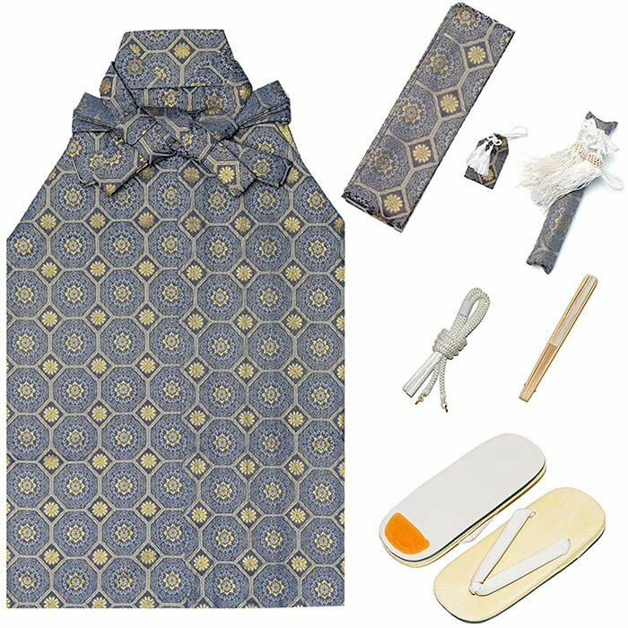 袴小物7点 縞/金蘭) 七五三 袴 男の子 11colors 5歳 ボーイズ 7点