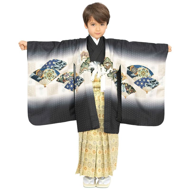 KYOETSU 七五三 男 5歳 着物 豪華フルセット 絵羽 男の子 服装