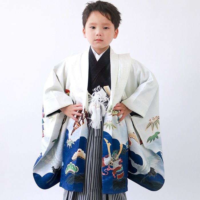 豪華安心12点フルセット】 七五三 着物 男の子 5歳 袴 購入 販売 鷹兜