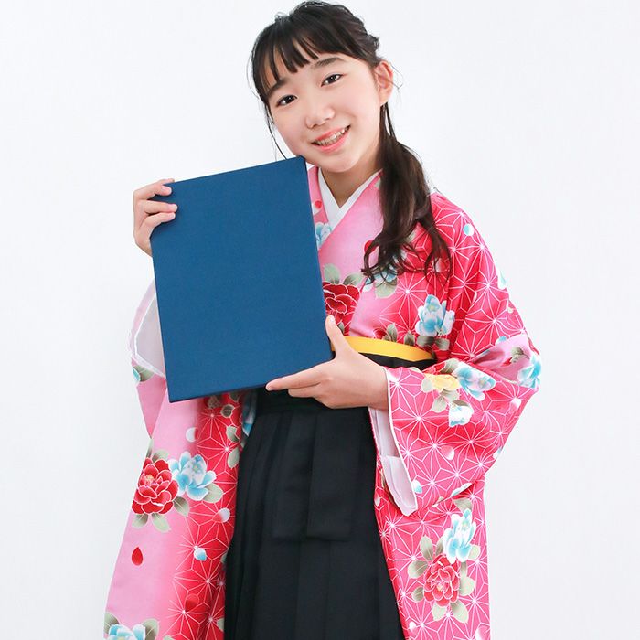 袴4点セット 華やか B ジュニア) 袴セット 卒業式 小学生 袴 セット 