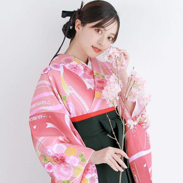 袴4点セット 華やかB) 袴セット 卒業式 袴 セット 女性 20colors 