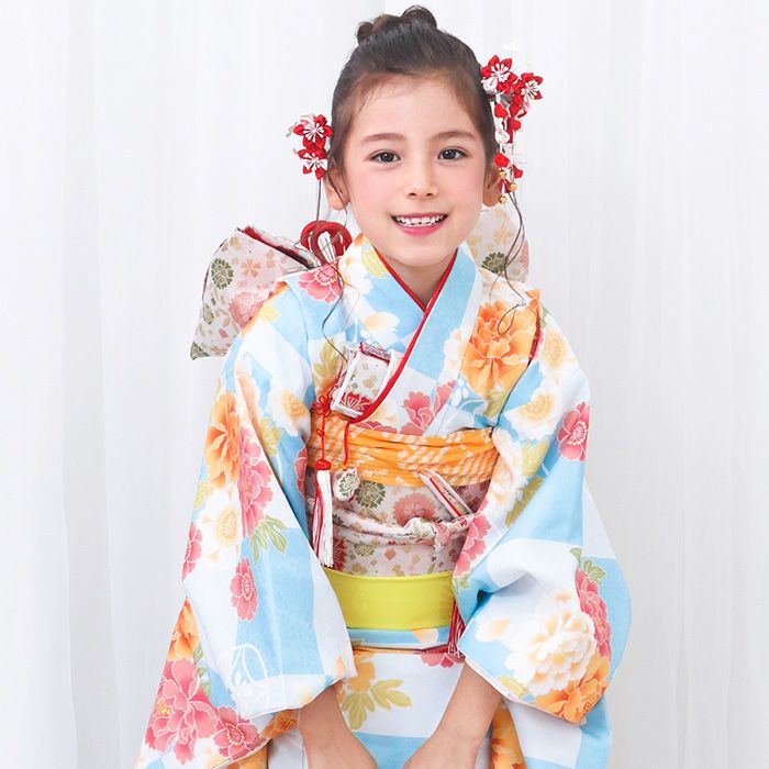 七五三 着物 7歳 フルセット 女の子 セット 草履 長襦袢 着物セット 