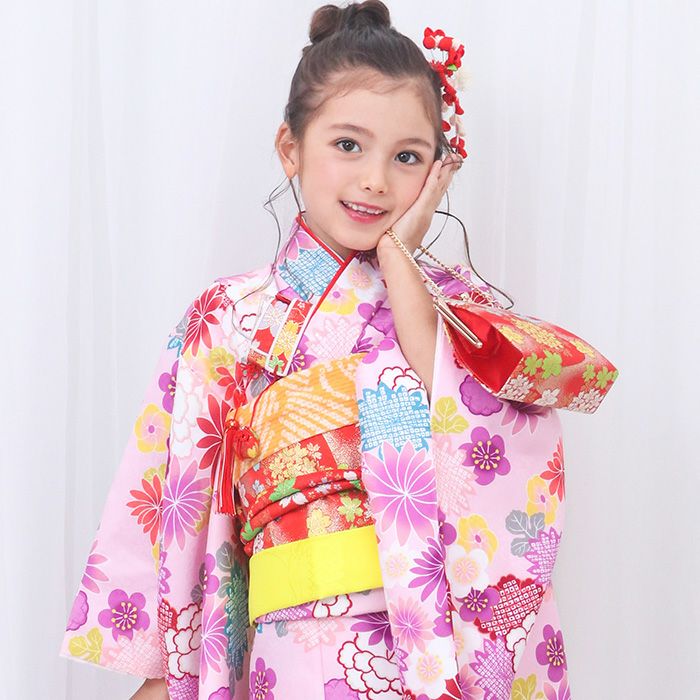 七五三7歳フルセット 箱背子セット 肌襦袢、肌着、腰紐 ハーフ成人式 