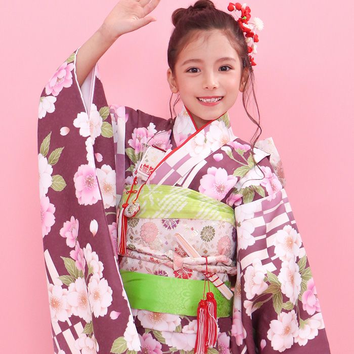 四つ身着物15点セット 七五三 着物 7歳 販売 【豪華15点フルセット 