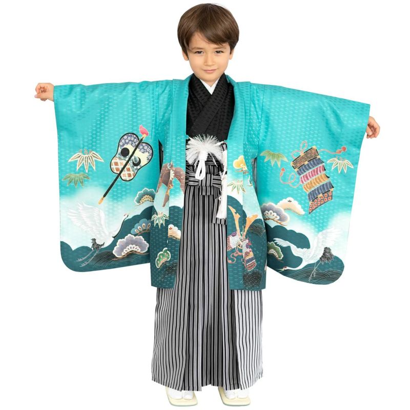 七五三 着物 男の子 5歳 フルセット 袴 購入 販売 鷹兜松 男児 七五三 着物 男の子 5歳 フルセット 袴 購入 販売 鷹兜松 男児