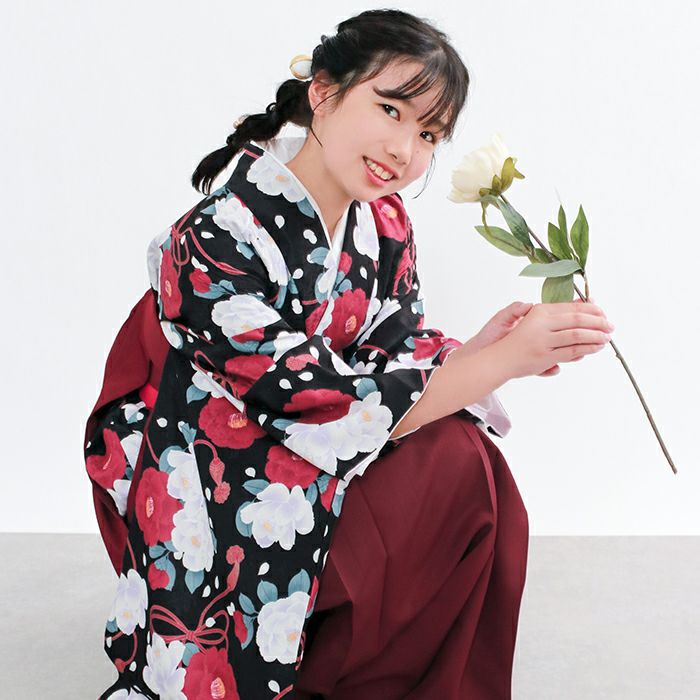 袴4点セット 華やかEF ジュニア) 袴セット 卒業式 小学生 4点セット 