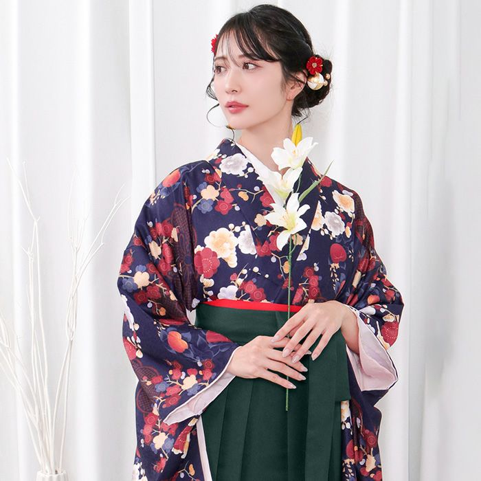 袴4点セット 華やかEF) 袴セット 卒業式 袴 セット 女性