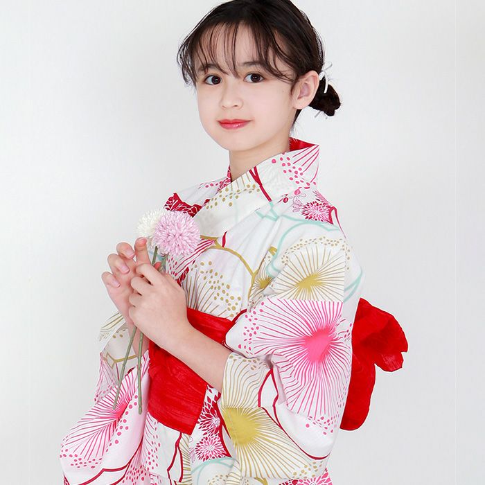1人で簡単着付け!】ガールズ浴衣 子供浴衣 セパレート浴衣 3点