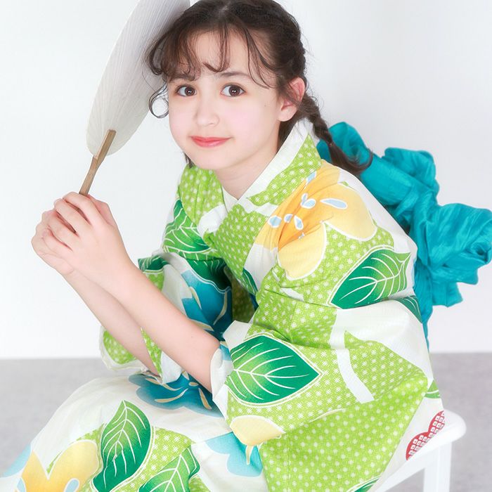 1人で簡単着付け!】 ( ガールズ浴衣 セパレート浴衣 3点セット