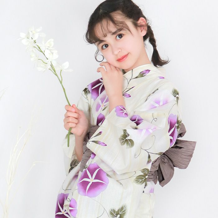 1人で簡単着付け!】 ( ガールズ浴衣 セパレート浴衣 3点セット