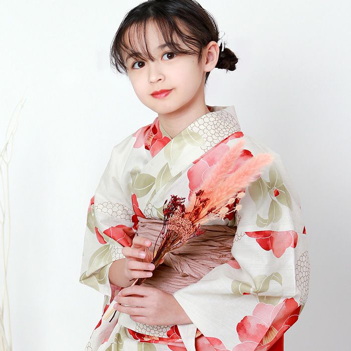 1人で簡単着付け!】 ( ガールズ浴衣 セパレート浴衣 3点セット